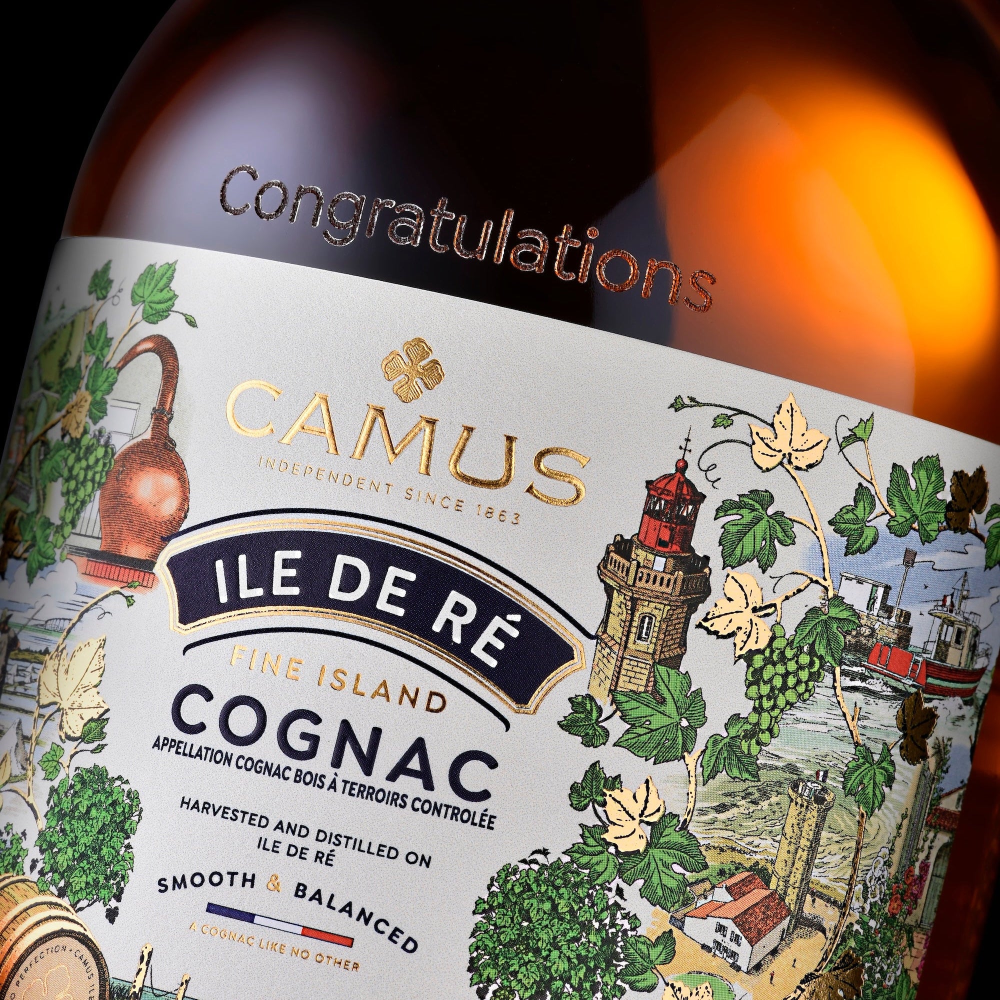 COGNAC CAMUS ÎLE DE RÉ FINE ISLAND (70cl / 40%) - CAMUS COGNAC