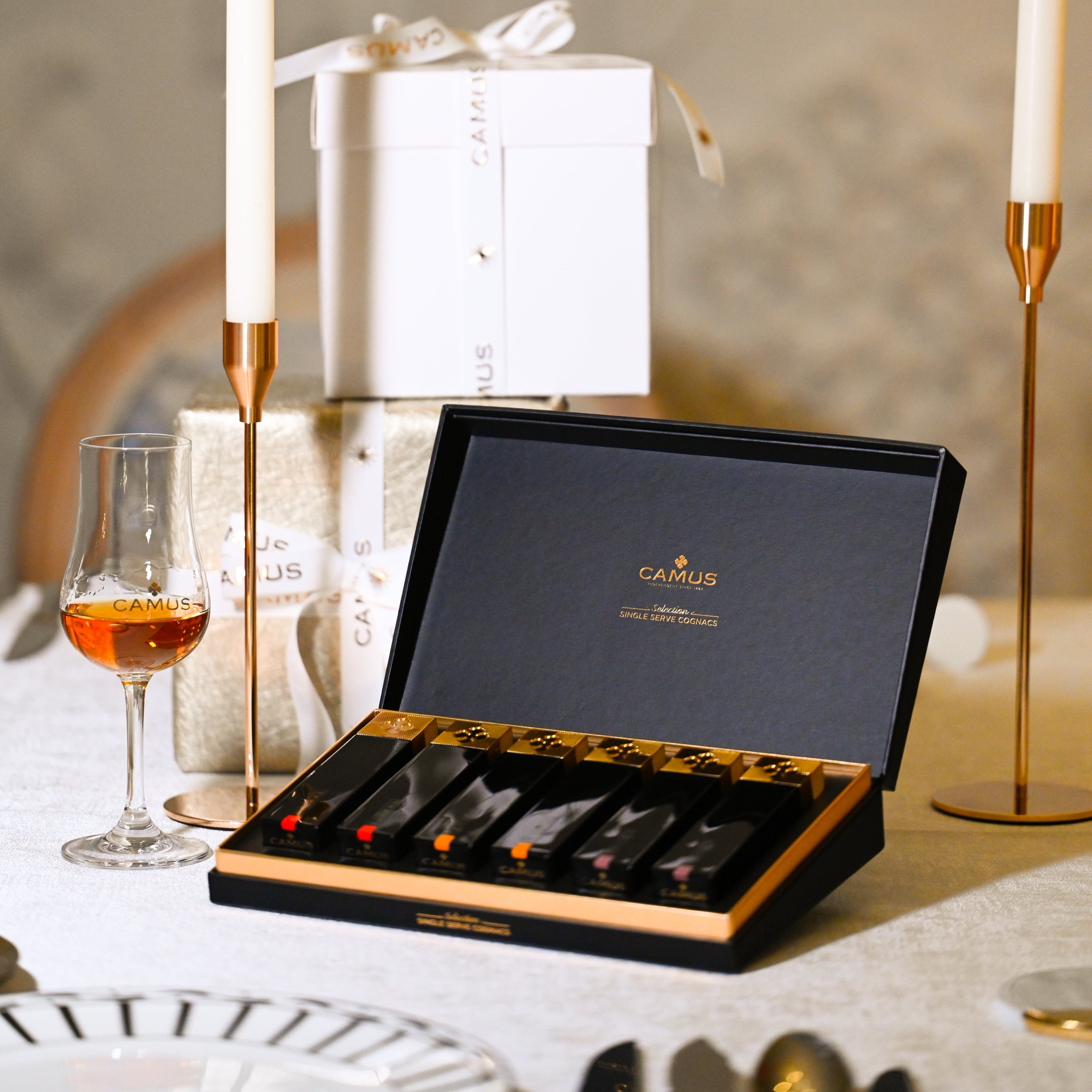 COGNAC CAMUS SINGLE SERVE - COFFRET (6x3cl / 40%) - CAMUS COGNAC
