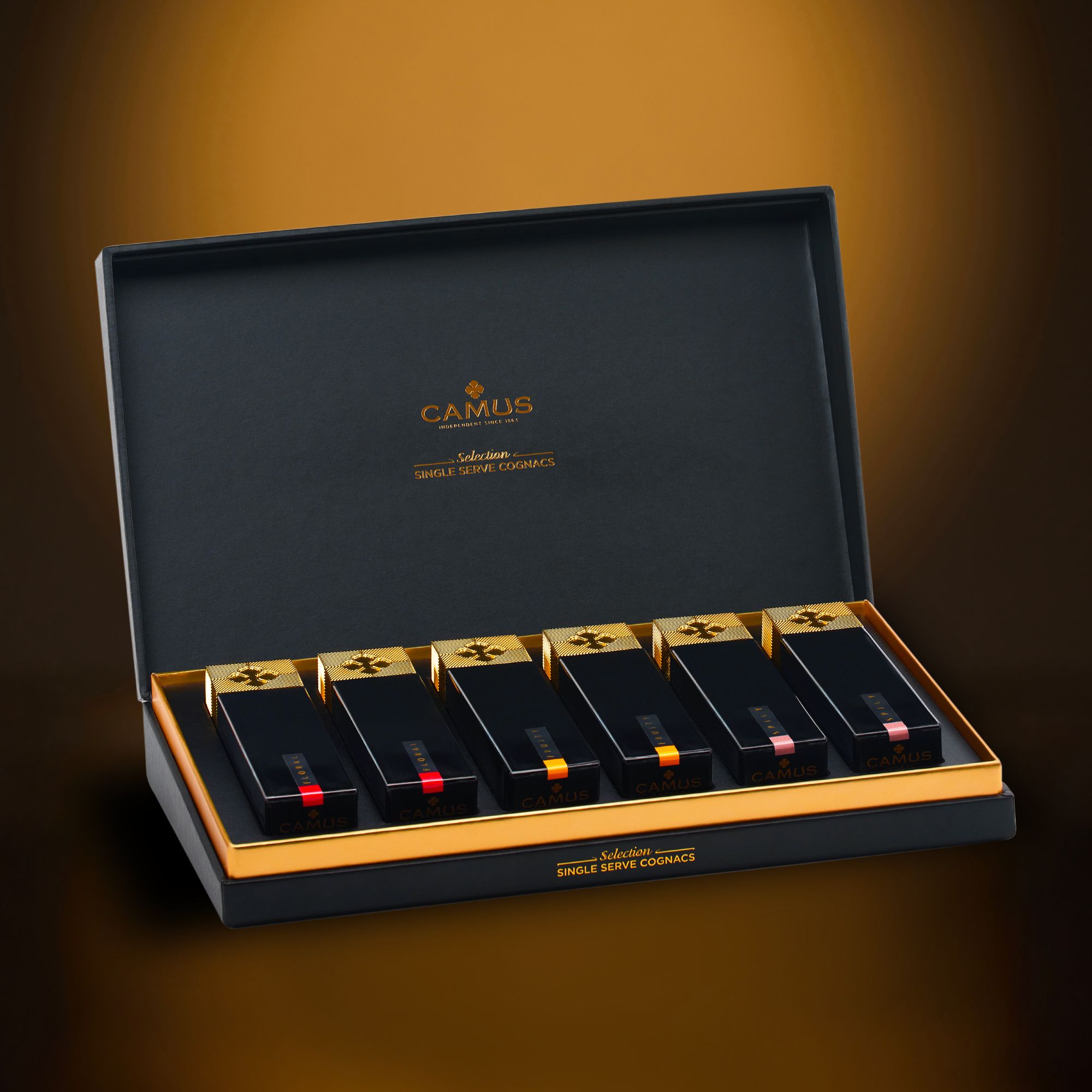 COGNAC CAMUS SINGLE SERVE - COFFRET (6x3cl / 40%) - CAMUS COGNAC