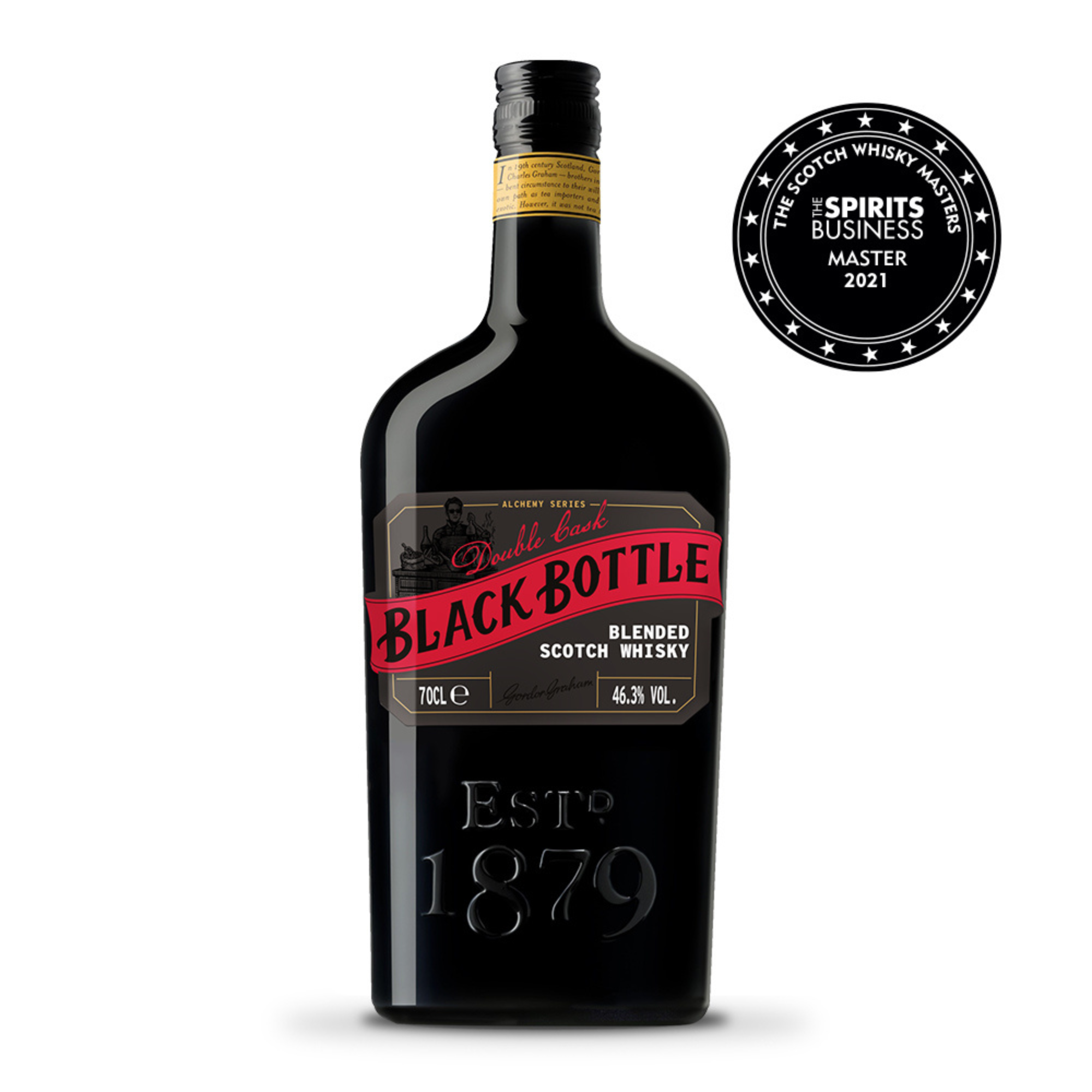 BLACK BOTTLE BLENDED SCOTCH WHISKY DOUBLE CASK (70cl - 46.3%) - FANCY CELLAR