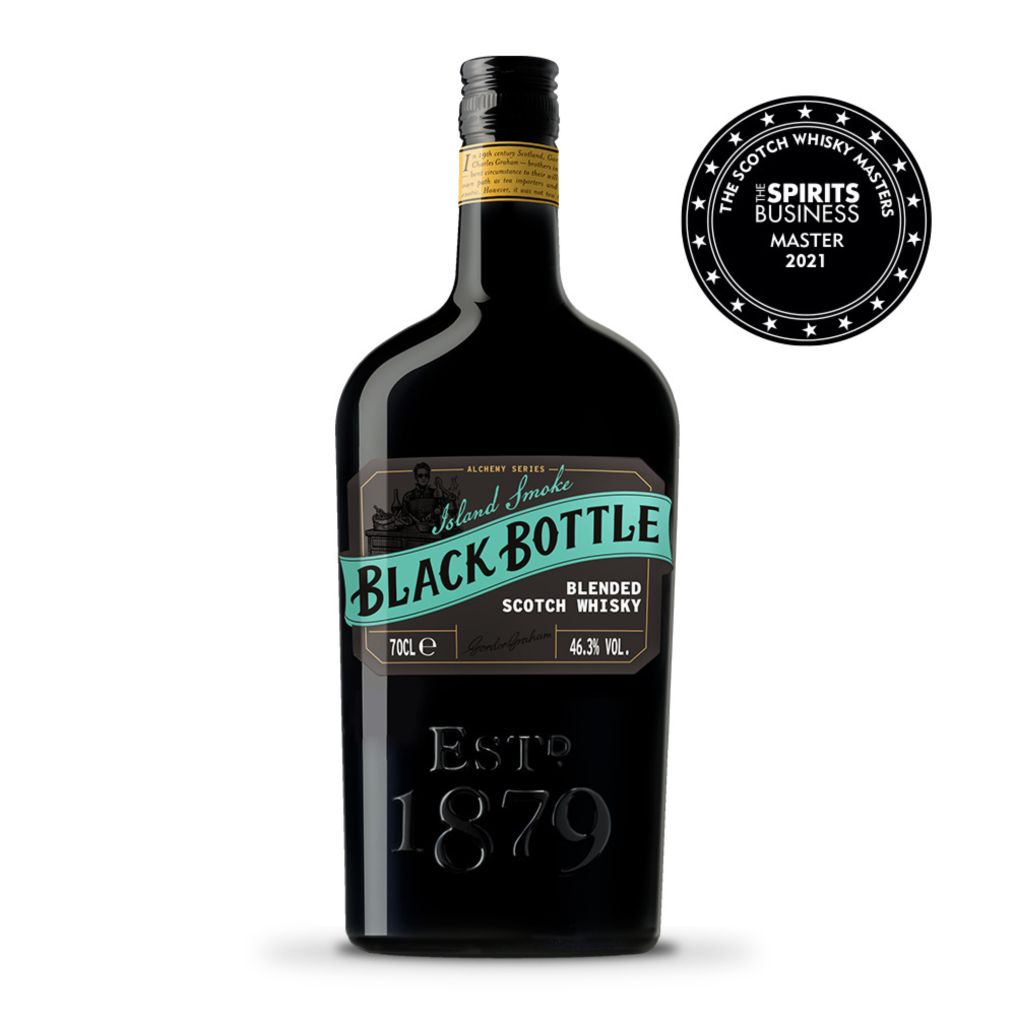BLACK BOTTLE BLENDED SCOTCH WHISKY ISLAND SMOKE (70cl - 46.3%) - FANCY CELLAR