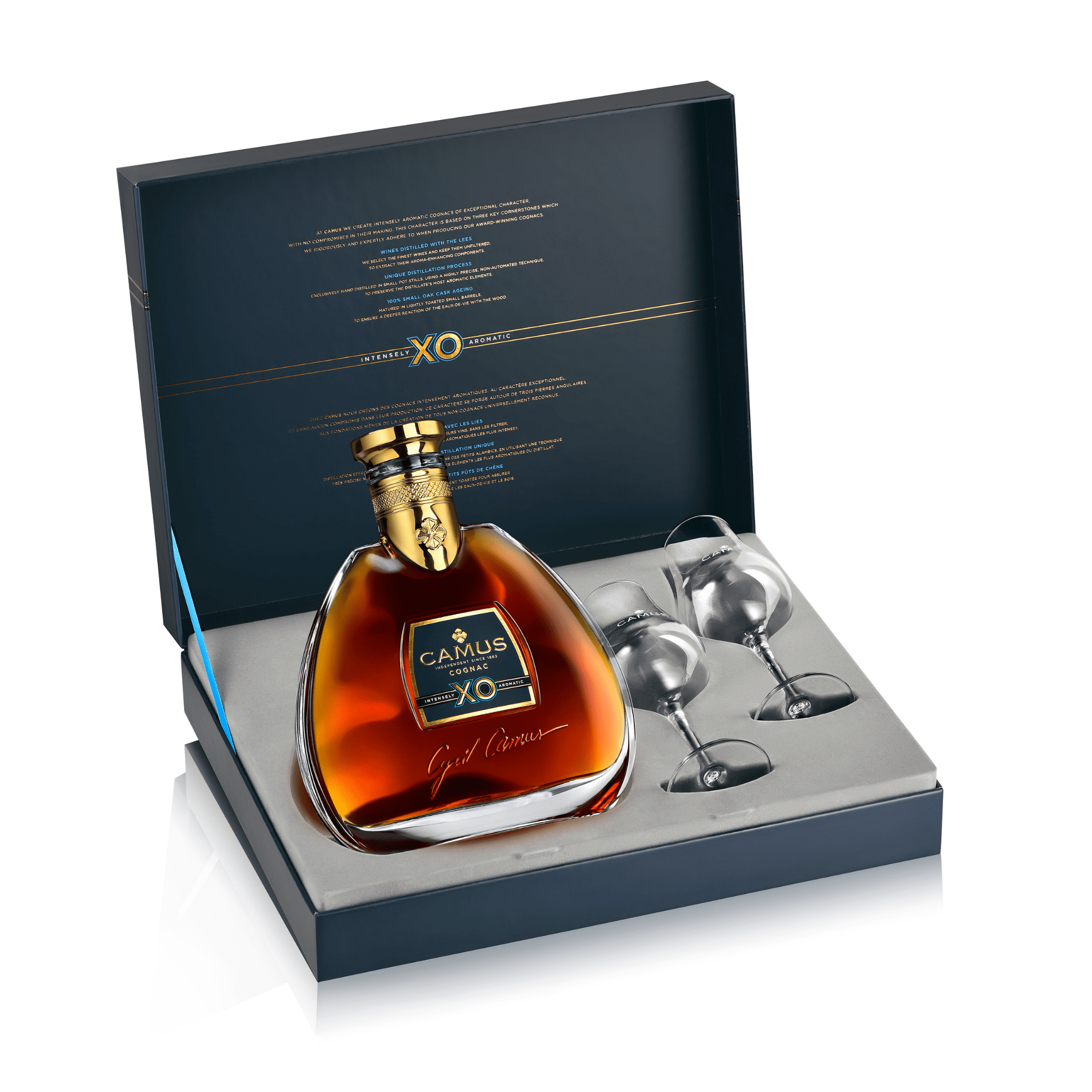 COGNAC CAMUS XO COFFRET 2 VERRES - FANCY CELLAR