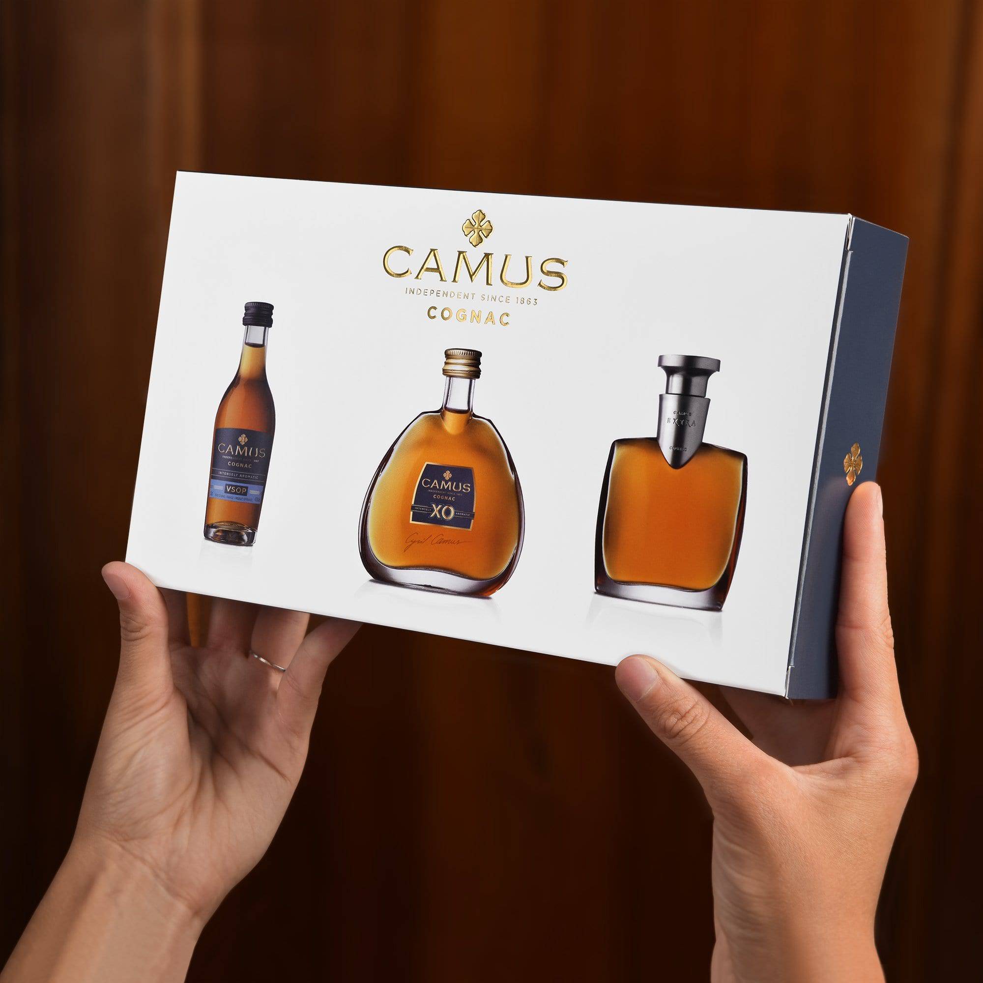 CAMUS COGNAC MINI SET COLLECTION INTENSELY AROMATIC (VSOP - XO - EXTRA)  (40%)