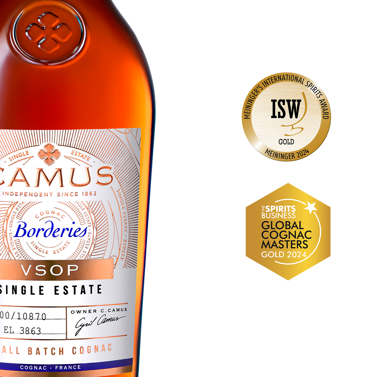 COGNAC CAMUS VSOP BORDERIES SINGLE ESTATE (40%)