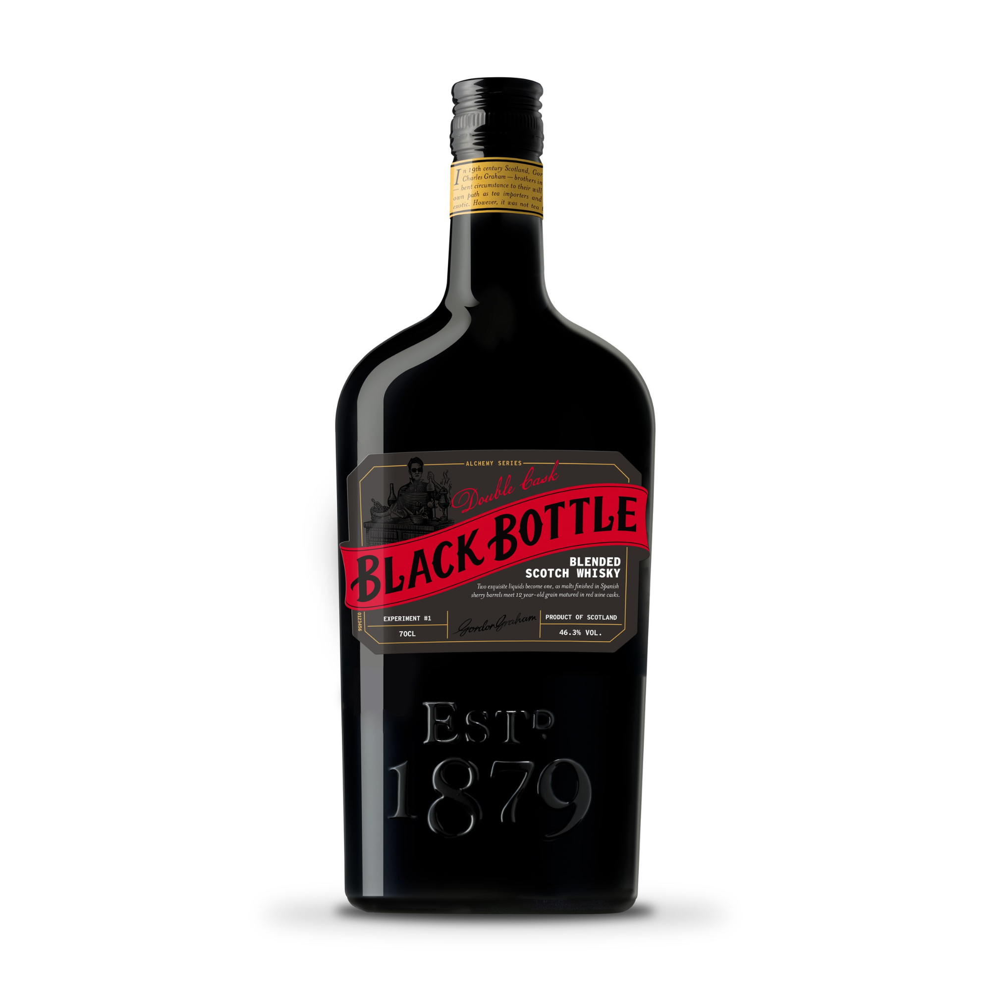 BLACK BOTTLE BLENDED SCOTCH WHISKY DOUBLE CASK (70cl - 46.3%) - FANCY CELLAR
