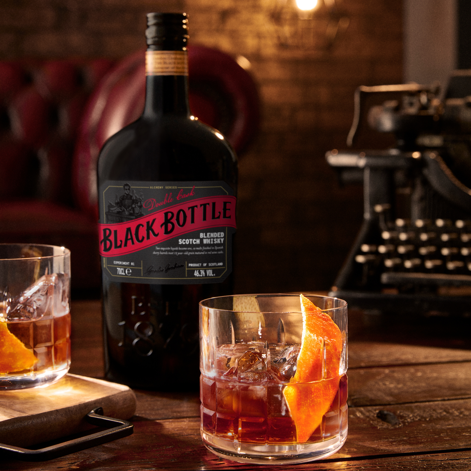 BLACK BOTTLE BLENDED SCOTCH WHISKY DOUBLE CASK (70cl - 46.3%) - FANCY CELLAR