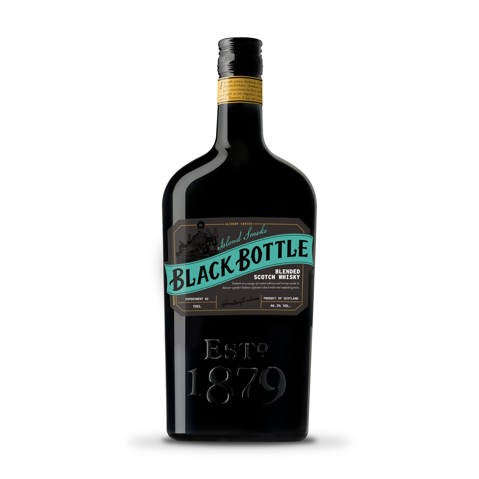 BLACK BOTTLE BLENDED SCOTCH WHISKY ISLAND SMOKE (70cl - 46.3%) - FANCY CELLAR