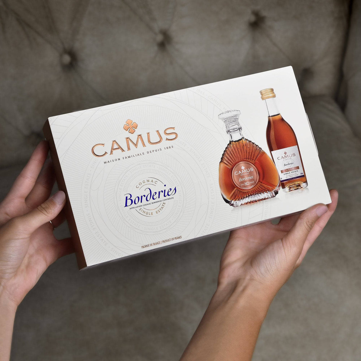 CAMUS COGNAC MINI SET COLLECTION BORDERIES SINGLE ESTATE (VSOP & XO) - CAMUS COGNAC